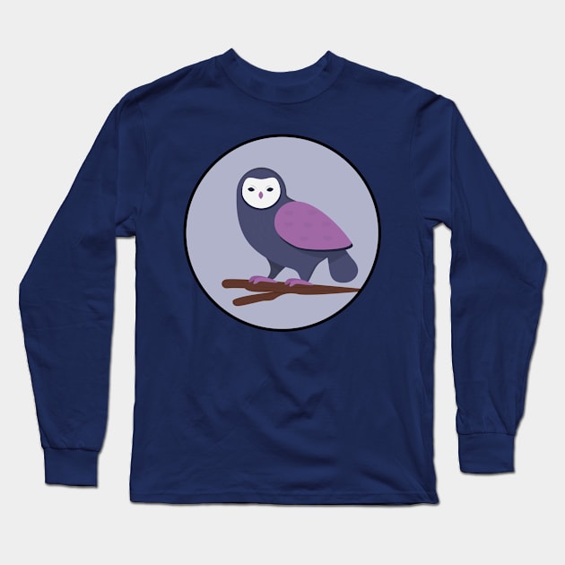 Night Owl T-Shirt Long Sleeve T-Shirt by happinessinatee